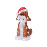 Lumineo BO Led Acrylic Dog Figure 30cm - Cool White